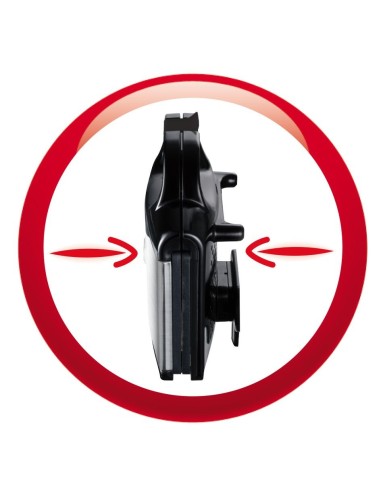 Moulinex Ultracompact Metal tostiera 700 W Nero, Argento
