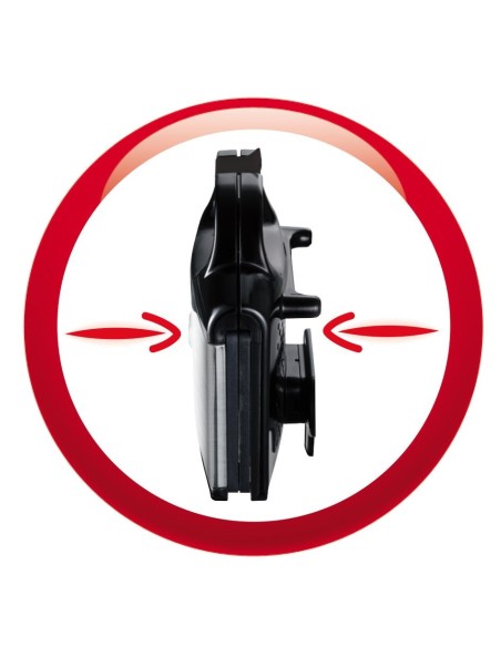 Moulinex Ultracompact Metal tostiera 700 W Nero, Argento