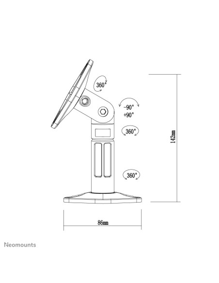 Neomounts by Newstar Supporto a parete e a soffitto per altoparlanti