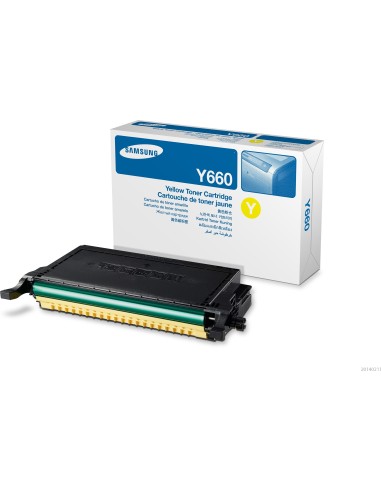 Samsung CLP-Y660B High Yield Yellow Toner Cartridge cartuccia toner 1 pz Originale Giallo