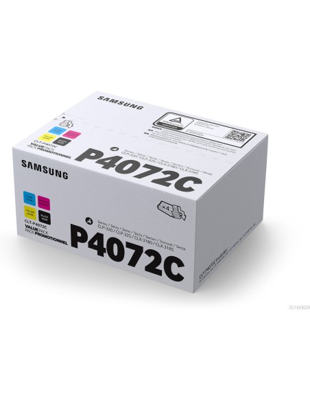 Samsung Confezione da 4 cartucce toner nero ciano magenta giallo originali CLT-P4072C