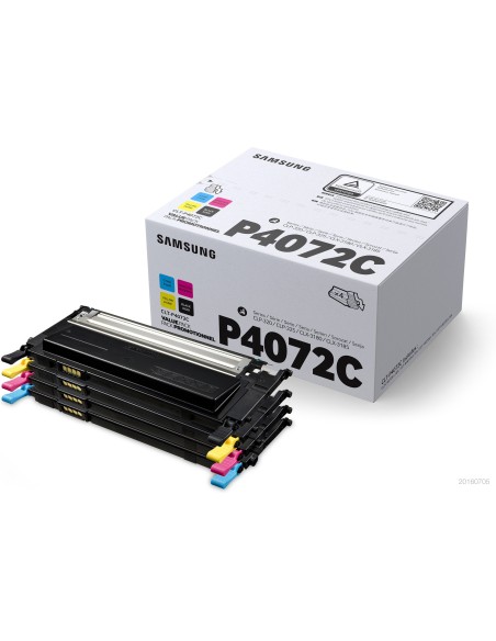 Samsung Confezione da 4 cartucce toner nero ciano magenta giallo originali CLT-P4072C