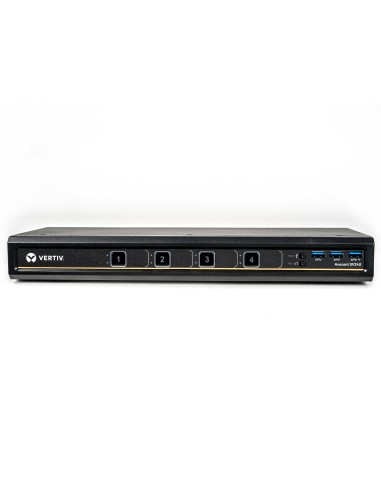 Vertiv Avocent KVM desktop SwitchView, 4 porte, DVI-I, porte per periferiche USB 3.0, audio, EU
