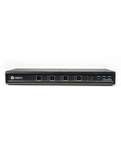 Vertiv Avocent KVM desktop SwitchView, 4 porte, porta display, porte per periferiche USB 3.0, audio, EU