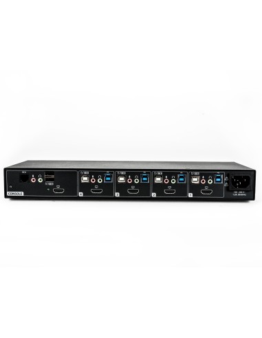 Vertiv Avocent KVM desktop SwitchView, 4 porte, HDMI, porte per periferiche USB 3.0, audio, EU