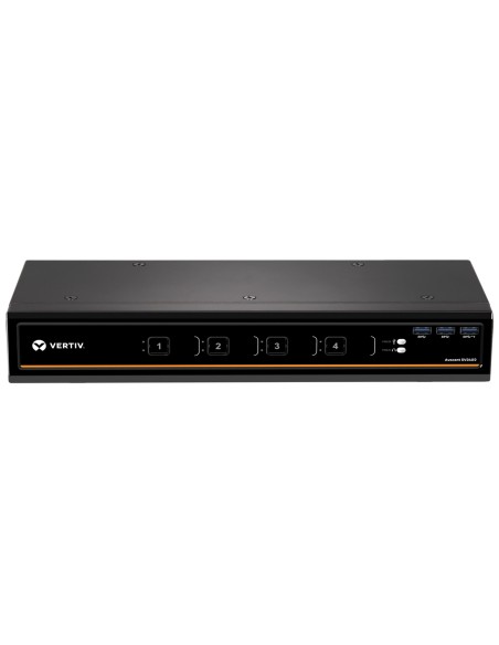 Vertiv Avocent KVM desktop SwitchView, 4 porte, HDMI dual-head, USB 3.0 su pannello anteriore, audio, EU
