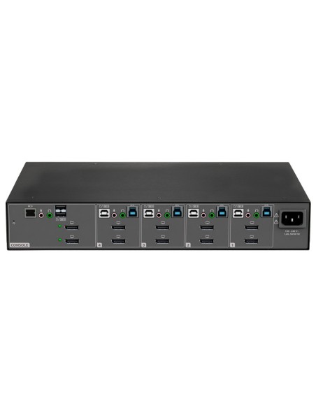 Vertiv Avocent KVM desktop SwitchView, 4 porte, HDMI dual-head, USB 3.0 su pannello anteriore, audio, EU