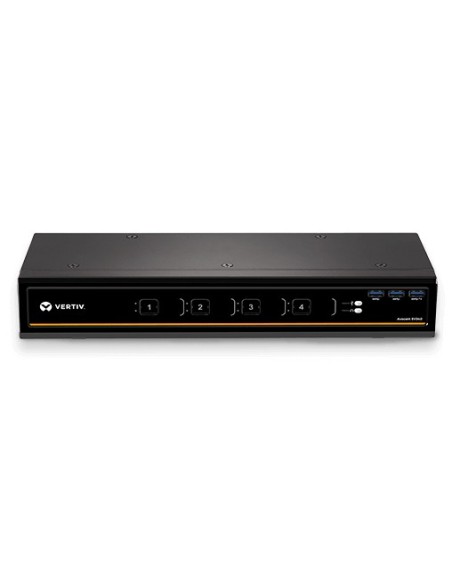 Vertiv Avocent KVM desktop SwitchView, 4 porte, HDMI dual-head, USB 3.0 su pannello anteriore, audio, EU