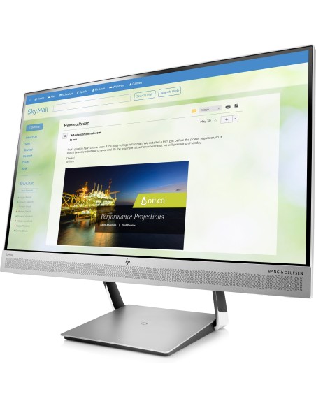 HP EliteDisplay S240uj 60,5 cm (23.8") 2560 x 1440 Pixel Quad HD LED Nero, Argento