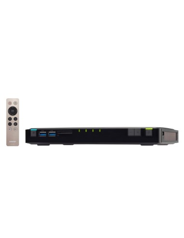 QNAP TBS-453A NAS Compatta Collegamento ethernet LAN Nero, Arancione N3150