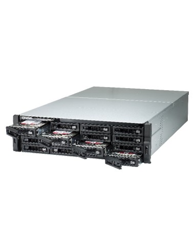 QNAP TDS-16489U NAS Armadio (3U) Collegamento ethernet LAN Nero, Grigio E5-2620V3