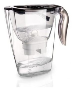 Tefal Eden Top Caraffa filtrante 2,45 L Nero, Trasparente
