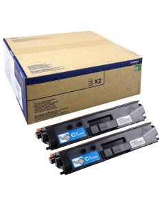 Brother TN-329CTWIN cartuccia toner 2 pz Originale Ciano