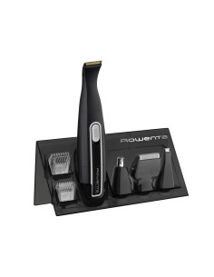 Rowenta TN3650 Nomad Mini Grooming Kit, Rifinitore e Regolabarba, per Naso e Orecchie, Wet&Dry, batteria
