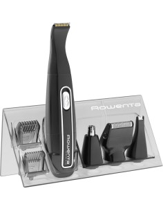 Rowenta TN3650 Nomad Mini Grooming Kit, Rifinitore e Regolabarba, per Naso e Orecchie, Wet&Dry, batteria 2