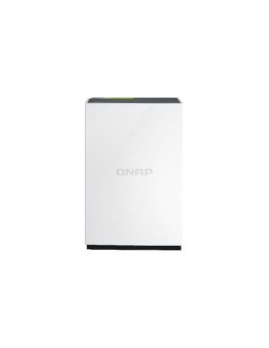 QNAP TS-128 server NAS e di archiviazione Mini Tower Collegamento ethernet LAN Nero, Bianco