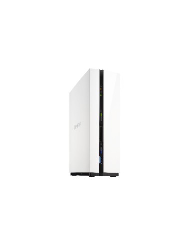 QNAP TS-128 server NAS e di archiviazione Mini Tower Collegamento ethernet LAN Nero, Bianco