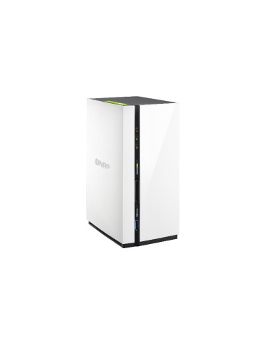 QNAP TS-228 server NAS e di archiviazione Mini Tower Collegamento ethernet LAN Nero, Bianco