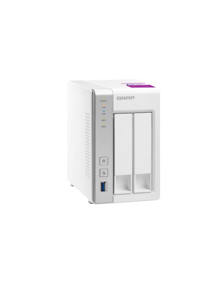 QNAP TS-231P2 NAS Tower Collegamento ethernet LAN Bianco AL314