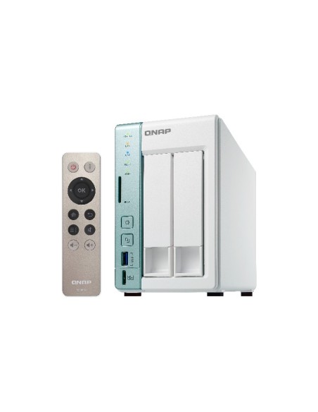 QNAP TS-251A NAS Tower Collegamento ethernet LAN Verde, Bianco N3060