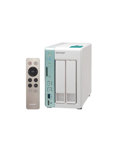 QNAP TS-251A NAS Tower Collegamento ethernet LAN Verde, Bianco N3060