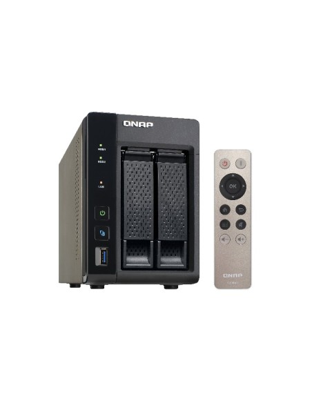 QNAP TS-253A NAS Tower Collegamento ethernet LAN Nero N3150
