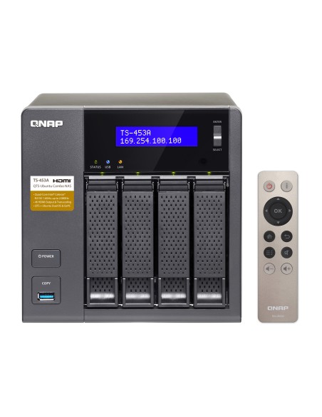 QNAP TS-453A NAS Tower Collegamento ethernet LAN Nero N3150