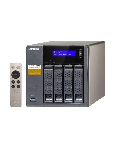 QNAP TS-453A NAS Tower Collegamento ethernet LAN Nero N3150