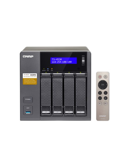 QNAP TS-453A NAS Tower Collegamento ethernet LAN Nero N3150