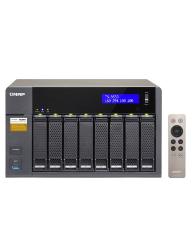 QNAP TS-853A NAS Tower Collegamento ethernet LAN Nero N3150
