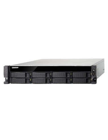 QNAP TS-863U NAS Armadio (2U) Collegamento ethernet LAN Nero