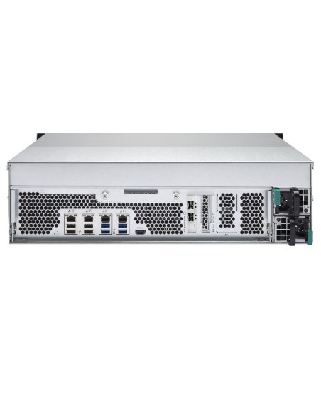 QNAP TS-EC1680U R2 NAS Armadio (3U) Collegamento ethernet LAN Nero, Grigio E3-1246V3