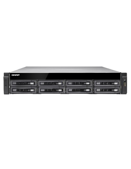 QNAP TS-EC880U R2 NAS Armadio (2U) Collegamento ethernet LAN Nero, Grigio E3-1246V3
