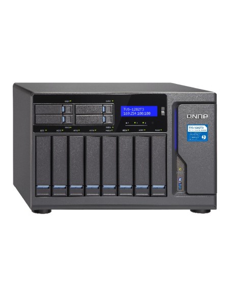 QNAP TVS-1282T3 NAS Tower Collegamento ethernet LAN Nero i7-7700