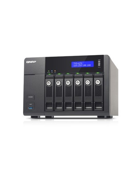 QNAP TVS-671 NAS Tower Collegamento ethernet LAN Nero i3-4150