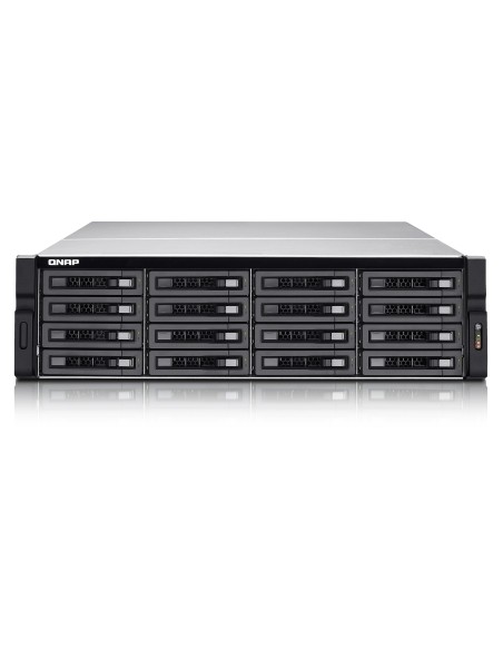 QNAP TVS-EC1680U-SAS-RP R2 NAS Armadio (3U) Collegamento ethernet LAN Nero E3-1246V3