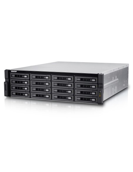 QNAP TVS-EC1680U-SAS-RP R2 NAS Armadio (3U) Collegamento ethernet LAN Nero E3-1246V3