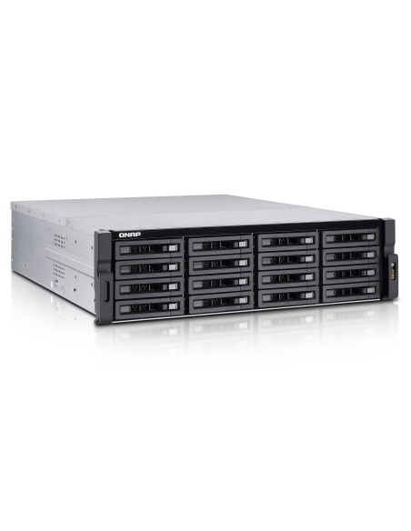 QNAP TVS-EC1680U-SAS-RP R2 NAS Armadio (3U) Collegamento ethernet LAN Nero E3-1246V3