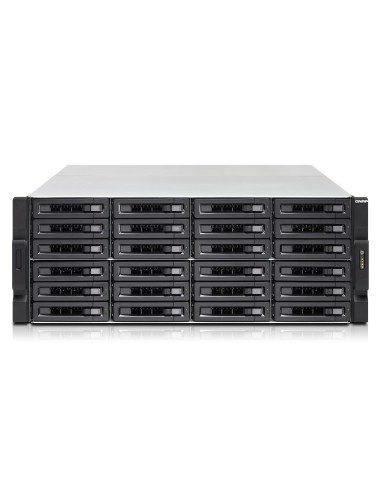 QNAP TVS-EC2480U-SAS-RP R2 NAS Armadio (4U) Collegamento ethernet LAN Nero, Grigio E3-1246V3