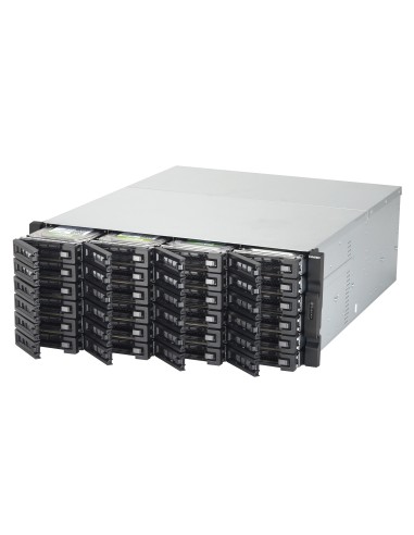QNAP TVS-EC2480U-SAS-RP R2 NAS Armadio (4U) Collegamento ethernet LAN Nero, Grigio E3-1246V3