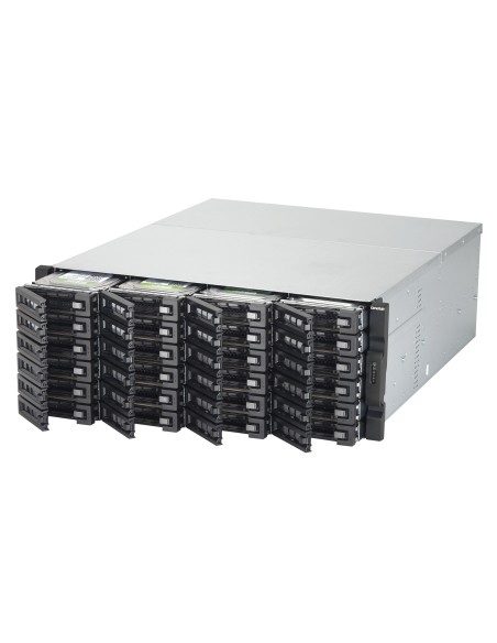 QNAP TVS-EC2480U-SAS-RP R2 NAS Armadio (4U) Collegamento ethernet LAN Nero, Grigio E3-1246V3