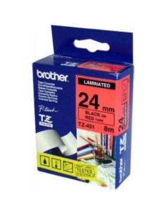 Brother TZ-451 nastro per etichettatrice Nero su rosso