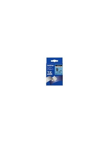 Brother Gloss Laminated Tape - 9mm, Black Blue nastro per etichettatrice TZ