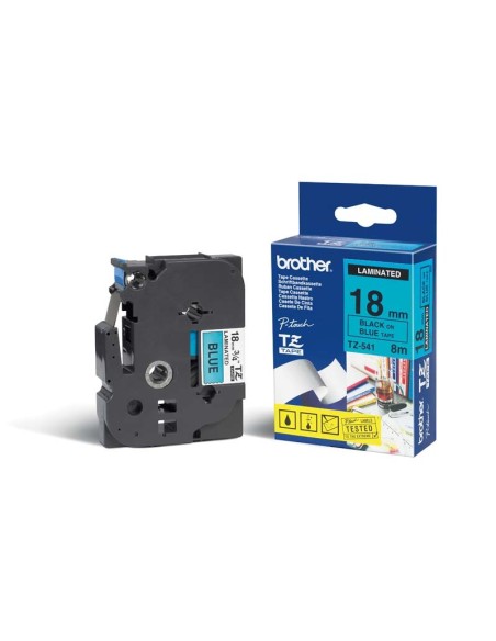 Brother TZ-541 nastro per etichettatrice Nero su blu