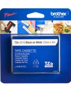 Brother TZE-231S nastro per etichettatrice Nero su bianco