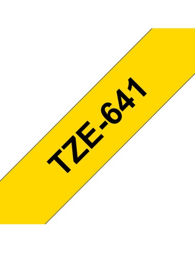 Brother TZE641 nastro per etichettatrice Nero su giallo TZe