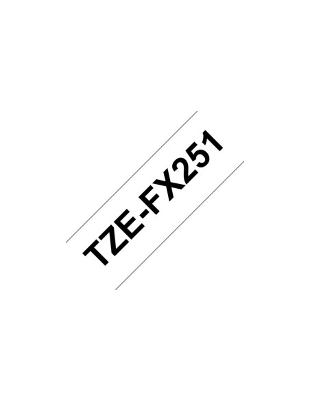 Brother TZe-FX251 nastro per etichettatrice Nero su bianco