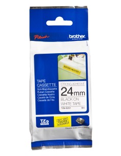 Brother TZeS251 nastro per etichettatrice Nero su bianco TZ