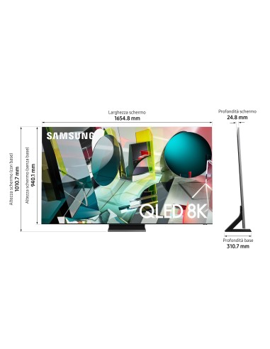 Samsung Series 9 QE75Q900TST 190,5 cm (75") 8K Ultra HD Smart TV Wi-Fi Argento