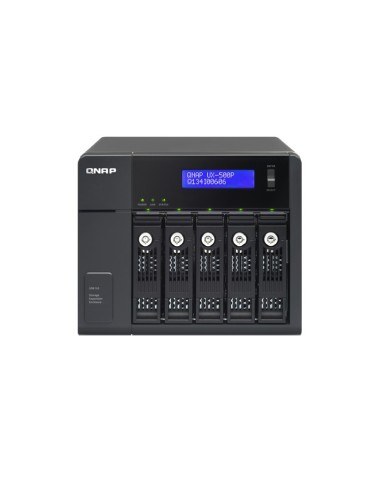 QNAP UX-500P contenitore di unità di archiviazione Box esterno HDD Nero 2.5 3.5"